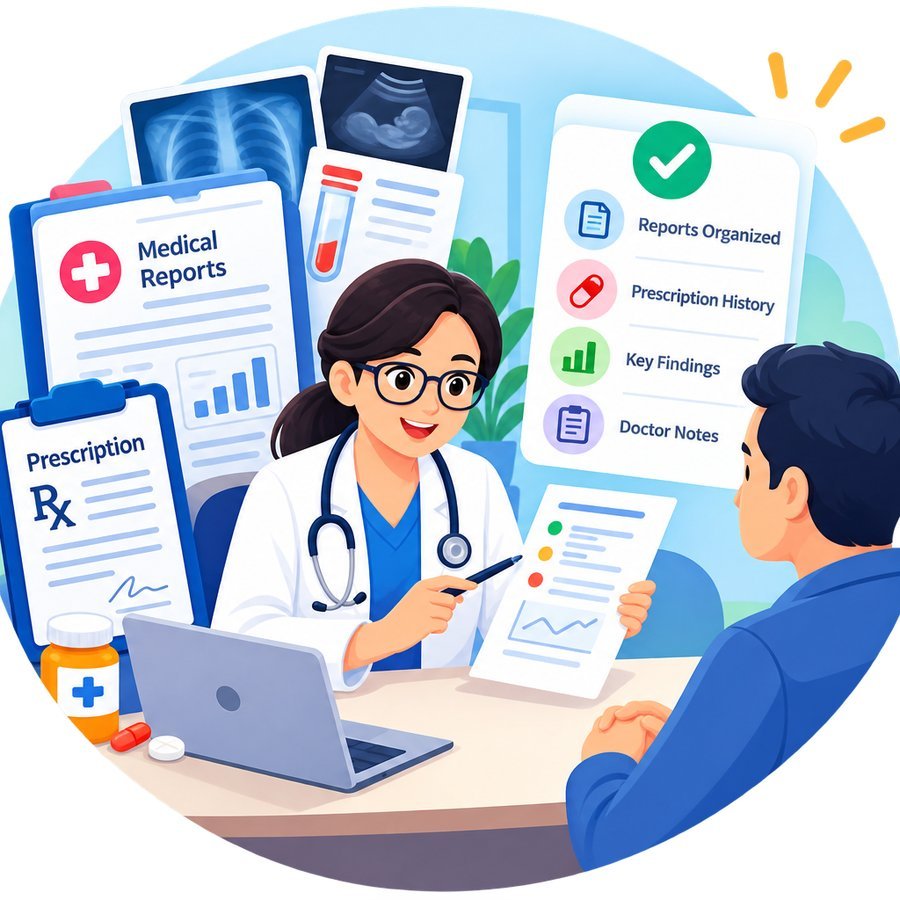 Report and Prescription Analysis - organizing your medical reports